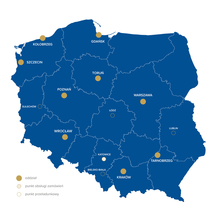 Mapa oddziałów